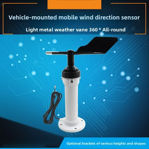 기상 모니터링 공사현장 타워크레인을 위한 RS485 360 ° 폴리카보네이트 풍속 방향 센서 송신기 - Product Image 2
