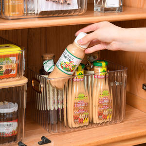 Organizador de Cosméticos de Escritorio con Logotipo Personalizable, Contenedor Apilable de Plástico para Alimentos, Aperitivos, Bambú - Product Image 6