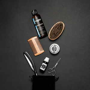 <span class=keywords><strong>Kit</strong></span> de soin de la <span class=keywords><strong>barbe</strong></span> pour hommes, 9 pièces, huile à <span class=keywords><strong>barbe</strong></span>, cire à <span class=keywords><strong>barbe</strong></span>, gel à <span class=keywords><strong>barbe</strong></span>, avec brosse, rasoir et ciseaux pour un toilettage quotidien - Product Image 3