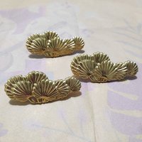 Poignées et Boutons de Meuble en Laiton Doré Motif Feuille de Pin, Style Vintage, pour Armoire, Commode, Tiroir, Porte de Cuisine, Quincaillerie de Meuble Décorative