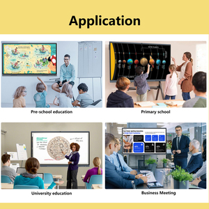Ai máy ảnh thông minh Bảng trắng 4 + 32G 8 + 128G Đào Tạo Treo Tường 65 inch tương tác phẳng Bảng điều khiển chống ánh sáng màu xanh bảng tương tác - Product Image 3