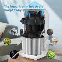 Purificateur d'air électrique domestique commercial, filtre HEPA 13, éliminateur d'odeurs de fumée, capteurs intelligents, garantie 1 an, certifié CE RoHS