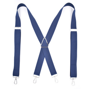 Clip Gancio Fibbia Della Cinghia degli uomini del Metallo di Colore solido Nero Pantaloni <span class=keywords><strong>Bretelle</strong></span> - Product Image 2