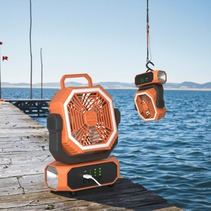 2025 Portable Rechargeable 20000mAh USB 3-Speed <b>Power</b> <b>Fan</b> for Outdoor Camping Fishing Car Household and Hotel Use - Product Image 2