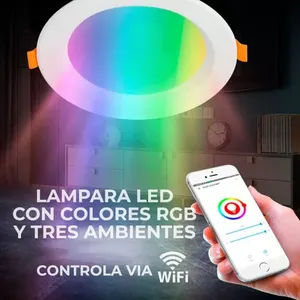 Lampada da soffitto a sospensione intelligente a LED RGB moderna - Product Image 5