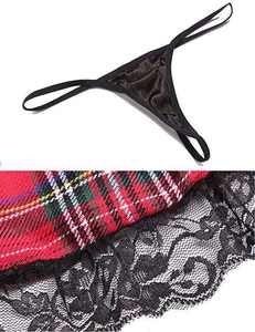 Disfraz de <span class=keywords><strong>Colegiala</strong></span> Sexy para Mujer, Uniforme Sexual de Juego de Rol, Disfraz Erótico, Lencería Traviesa, Noche de Cuadros, <span class=keywords><strong>Halloween</strong></span> - Product Image 6