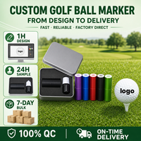 Marqueur de balle de golf personnalisé OEM, étui en aluminium, outil de marquage de balle, sceau de logo pour accessoires de golf, cadeau