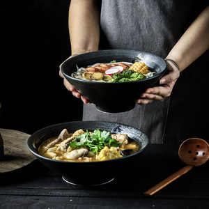 Ensemble de vaisselle pour Restaurant, bol <span class=keywords><strong>Ramen</strong></span> en pour salade de riz, bol en céramique <span class=keywords><strong>japonais</strong></span> fait à la main, vente directe d'usine, 6 pièces - Product Image 5