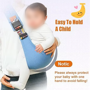 <span class=keywords><strong>Porte</strong></span>-bébé écharpe pour bébé et tout-petit, nouveau modèle 2025, imperméable, avec fermeture éclair, portable, léger, antidérapant, siège de hanche, capacité de 10 à 30 livres - Product Image 2