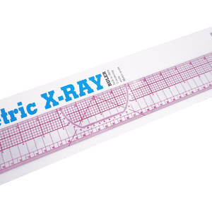 Regla de calibración de prendas B95 de 45 cm, regla de plástico con conversión métrica e imperial para la creación de patrones de costura - Product Image 2