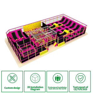 Durable Modern Indoor Playground Soft Play Equipment Set for Kids Commercial Children's Playground with <b>Trampoline</b> and Slide - Product Image 3