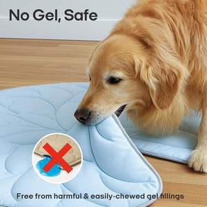 Pet Cooling <b>Mat</b> <b>Large</b> Leaf-shaped Luxury Modern Soft Eco-Friendly Hypoallergenic Washable Anti-slip Durable Pet Cooling Pad for - Product Image 4