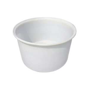 Round food grade poly nestable large water storage tank tub for fish farm