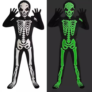 Disfraz de Esqueleto Verde Pequeño para Niñas de HP Halloween, Traje Gótico Victoriano de Fantasma para Escenario, Vestido de Fiesta de Una Pieza para Niñas - Product Image 3