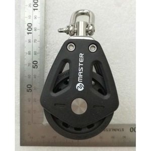 Master BP-0503F Double Wheel Spinning Sailboat Bearing Pulley 50mm Wheel Diameter 10mm Wire Diameter <b>Marine</b> <b>Hardware</b> - Product Image 3