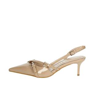 Laura Biagiotti Women's Slingback <b>Pump</b> 8965 <b>Black</b> Pointed Toe Heel - Product Image 1