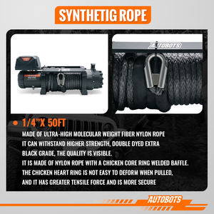 13500Lbs קיבולת סינתטי חבל <span class=keywords><strong>winch</strong></span> 12v dc חשמלי atv <span class=keywords><strong>winch</strong></span> utv <span class=keywords><strong>winch</strong></span> עבור קרוון כביש גרירה שליטה מרחוק אלחוטית - Product Image 5