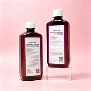 Botellas de Plástico con Tapas CRC para Medicamentos, Botellas de <span class=keywords><strong>Jarabe</strong></span> para la <span class=keywords><strong>Tos</strong></span> de Alta Tecnología de 473 ml (16 oz) con Logotipo Personalizado - Product Image 1