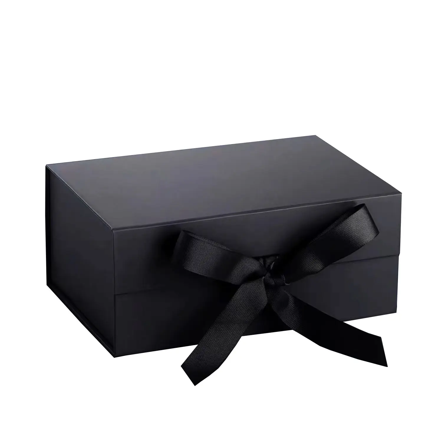 Элегантные черные коробки с логотипом на заказ, магнитные подарочные коробки для одежды
