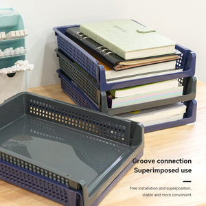Tùy chỉnh ODM OEM Stackable nhựa lưu trữ Organizer văn phòng bàn tập tin tài liệu Organizer khay - Product Image 3