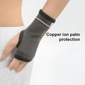 Gants de compression en cuivre respirants sans doigts pour le fitness, le sport et la gym, avec support de poignet et protection des mains - Product Image 3