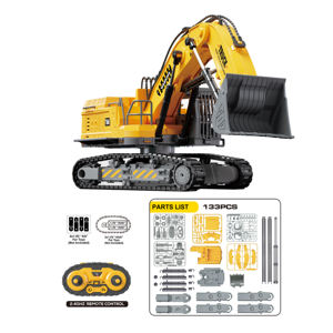 Kit mainan blok bangunan Stem Diy, <span class=keywords><strong>2</strong></span>.4Ghz kontrol Radio truk teknik derek konstruksi, Set mainan untuk anak laki-laki - Product Image 4