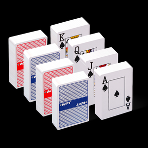 Kartu Texas Hold'em PVC Halus dan Tahan Lama, Dapat Digunakan Kembali, Profesional untuk Pertemuan Klub dan Kompetisi Permainan - Product Image 1