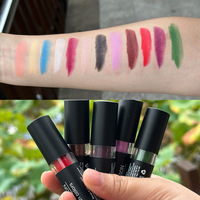 Rouge à lèvres mat longue tenue Black Tube Dark Series, style Halloween, nude vampire, naturel, waterproof, minéral, cruelty-free