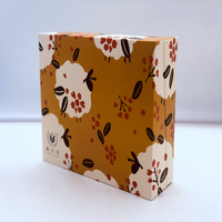 Individuelle Hochzeits-Schokoladen-Geschenkbox aus stabilem Karton, 2-teilig, für Trüffel und Pralinen, mit Logo