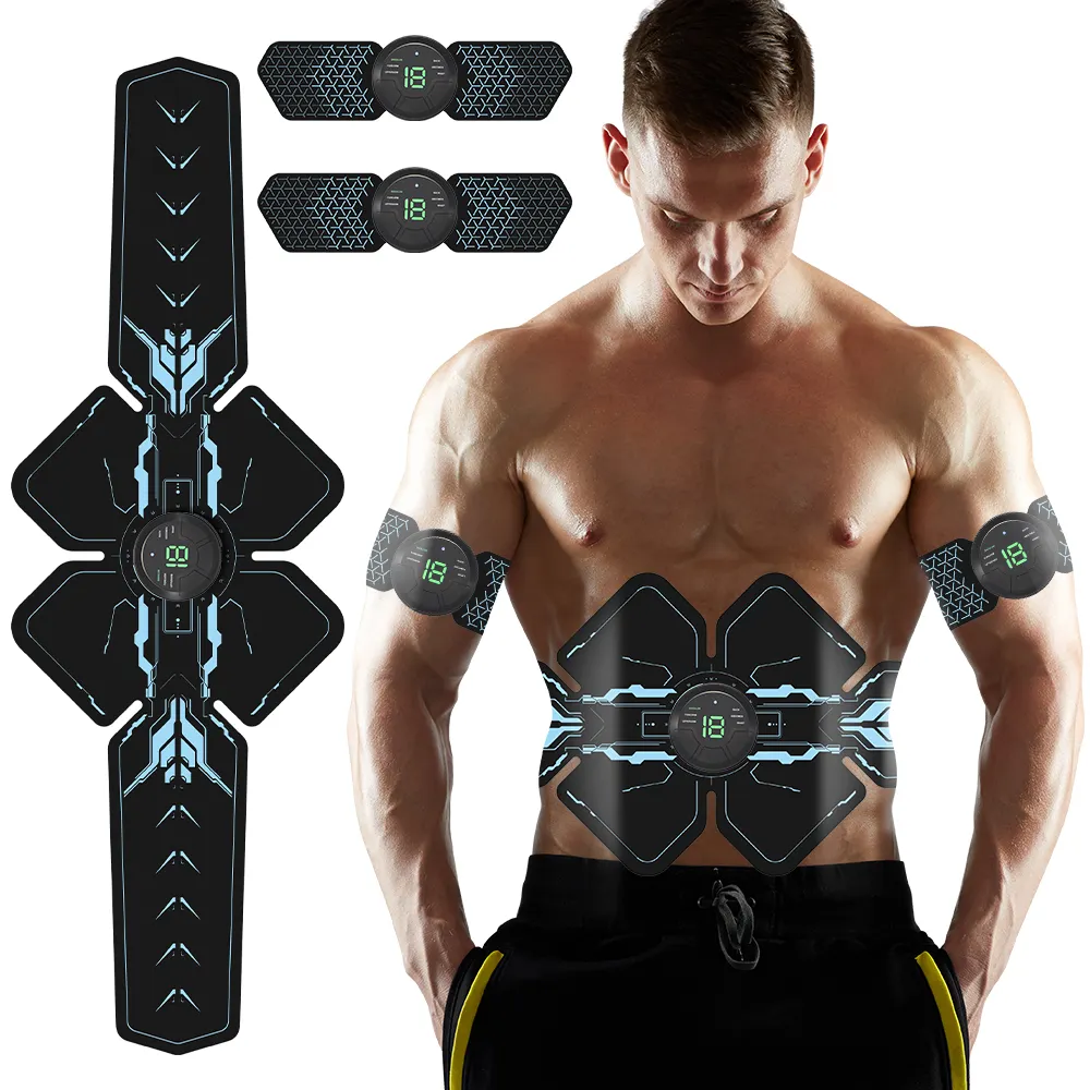 Smart Fitness Bauch training Muskel toner Wireless Abs Muskels timulator Trainer Fett verbrennung Körper abnehmen Massage gerät