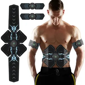 Smart Fitness Abdominal Training Muscle Toner Wireless Abs Muscle Stimulator Trainer Fat Burning Body Slimming Massager