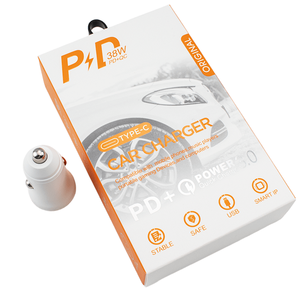 Bộ sạc xe hơi sạc nhanh 15W, cổng kép (USB Type-C + USB-A) mini xách tay - Product Image 2