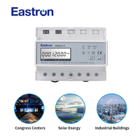 Eastron SDM530-LR, LoRaWan Din Rail multifungsi Power Meter nirkabel pemantauan tiga fase bi-directional pengukur energi Tengah