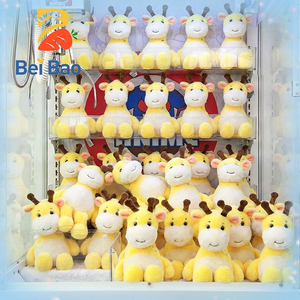 Cute Yellow <strong>Giraffe</strong> Zoo Animal Embroidered Comforter <strong>Plush</strong> Toys Stuffed Animal Dolls in Stock Wholesale Custom Logo Available - Product Image 2