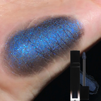 Rouge à lèvres mat imperméable en velours, rouge à lèvres satiné métallique violet noir scintillant, maquillage gothique longue tenue, teinte à lèvres brillante