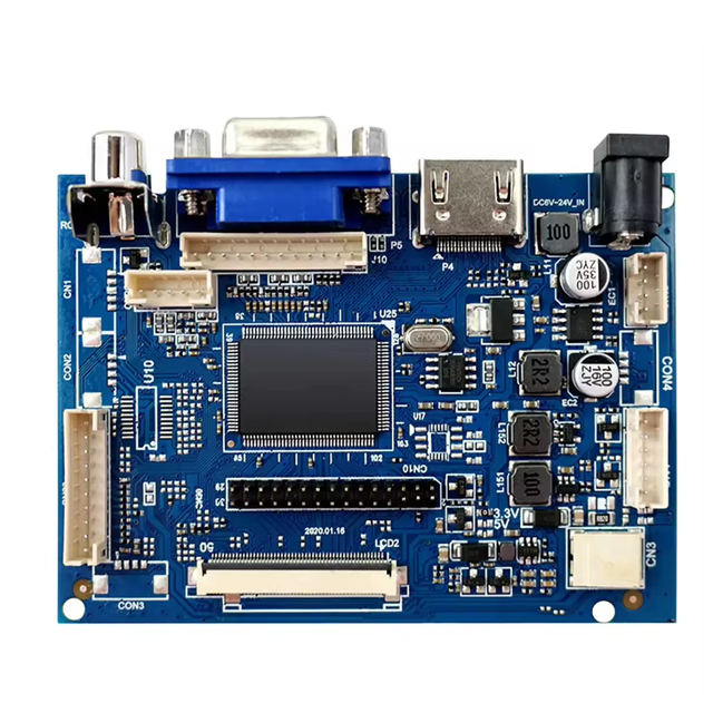 LCD display monitor LVDS 30pin interface universal Lcd Controller Board with audio LVDS to HD M