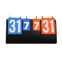 4-Digit skor skor 1-99 Portable Tabletop Flip pencetak skor Flipper untuk voli basket tenis meja