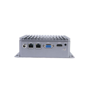 Fanless <span class=keywords><strong>PC</strong></span> Industri Intel Celeron J1900 Quad Core DDR3L 4GB <span class=keywords><strong>RAM</strong></span> 9 hingga 24V tegangan lebar 4 COM port tampilan ganda VGA HDMI - Product Image 1