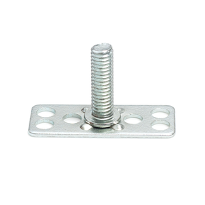 Profilés filetés soudés en acier galvanisé sur mesure avec rondelles de base perforées pour la fixation dans la construction - Product Image 2