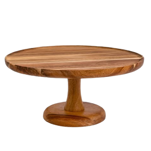 Handmade Eco-Friendly Mango Wood Round <b>Cake</b> <b>Stand</b> Natural Finish Dessert Display Pedestal for Wedding Party Home Belief Brand - Product Image 1