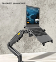FYX Stock 2 en 1 NB NOUVEAU F80 + FP-2 17-30 "Moniteur + 10"-17 "Support pour ordinateur portable Ordinateur de bureau Support pour ordinateur portable Pince pour ordinateur portable