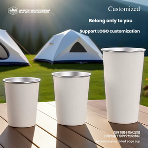 OEM Customized logo 500ml Stainless Steel Pint Cup Metal <strong>Wine</strong> Glasses Coffee <strong>Tumbler</strong> - Product Image 2