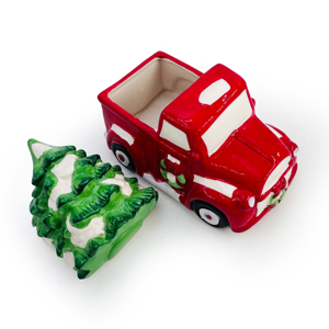 <strong>Christmas</strong> Decorations Truck Shape Cookie <strong>Jar</strong> Storage <strong>Jar</strong> Ceramic Candy <strong>Jar</strong> with <strong>Christmas</strong> <strong>Trees</strong> Lid - Product Image 6