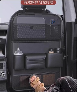 Premium <b>Car</b> Seat Back Organizer, Multifunctional Rear Seat Storage Bag with Foldable Dining <b>Table</b> Tray - Product Image 4