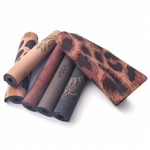 Personalizado al por mayor respetuoso con el medio ambiente de goma natural espesado grano fino corcho <span class=keywords><strong>Yoga</strong></span> Mat Set gimnasio hogar Pilates corcho <span class=keywords><strong>Yoga</strong></span> Mat - Product Image 2