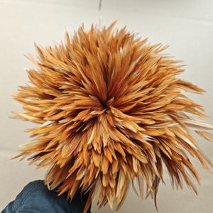 Plumes de coq teintes de 4-6-8 pouces, plumes de poulet enfilées, plumes de selle, plumes de <span class=keywords><strong>cou</strong></span>, matériaux pour la pêche à la mouche, la fabrication de mouches - Product Image 3