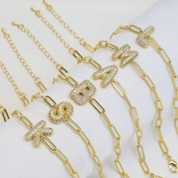 Bracelet en forme de ballon à bulles avec lettres incrustées de zircon et chaîne d'extension, bijou tendance pour femme, vente en gros