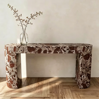 Table basse personnalisée de luxe en marbre violet Calacatta Violet Ross Levanto, pierre naturelle, moderne, facile à nettoyer, meubles de salon