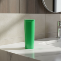 Bouteilles de pilules en plastique transparent colorées, résistantes aux enfants, à couvercle pop-top, pour capsules