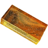 Brique de verre décorative en cristal K9 teinté coloré pour la construction de murs